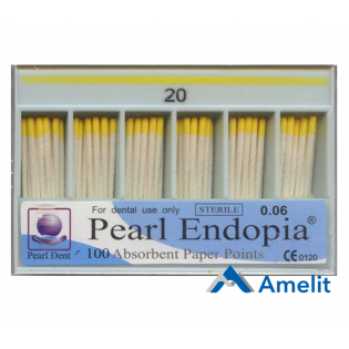 Штифти паперові 0.6 кон., №20 (Pearl Dent),100 шт./пак.